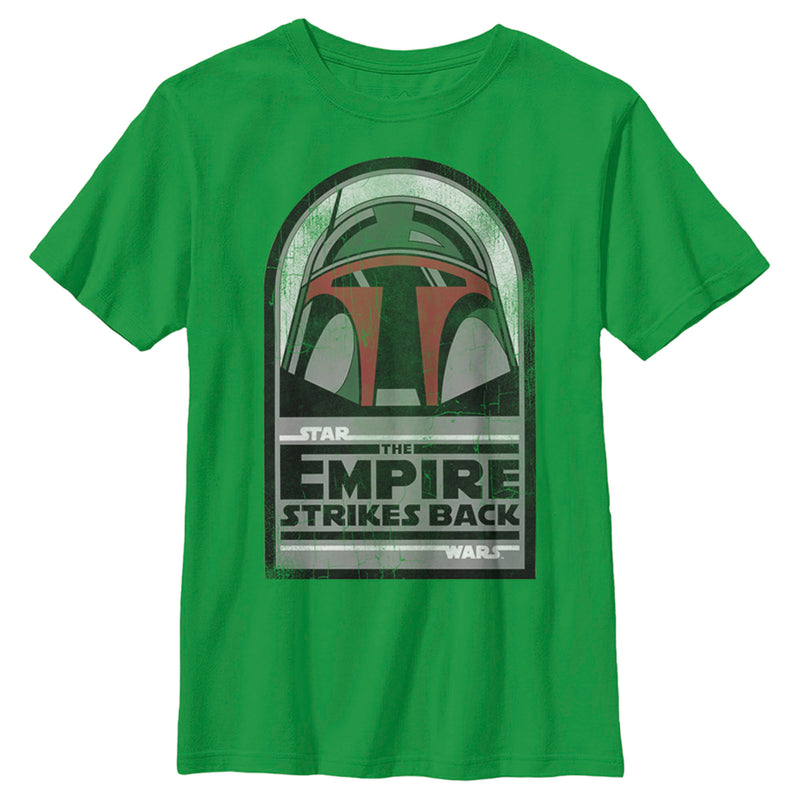 Boy's Star Wars: Empire Strikes Back Boba Fett Helmet T-Shirt