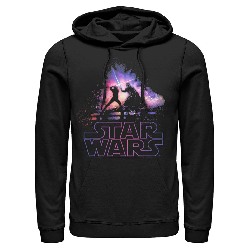 Men's Star Wars: A New Hope Luke and Vader Duel Pull Over Hoodie