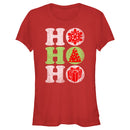 Junior's Lost Gods Christmas Distressed Ho Ho Ho T-Shirt