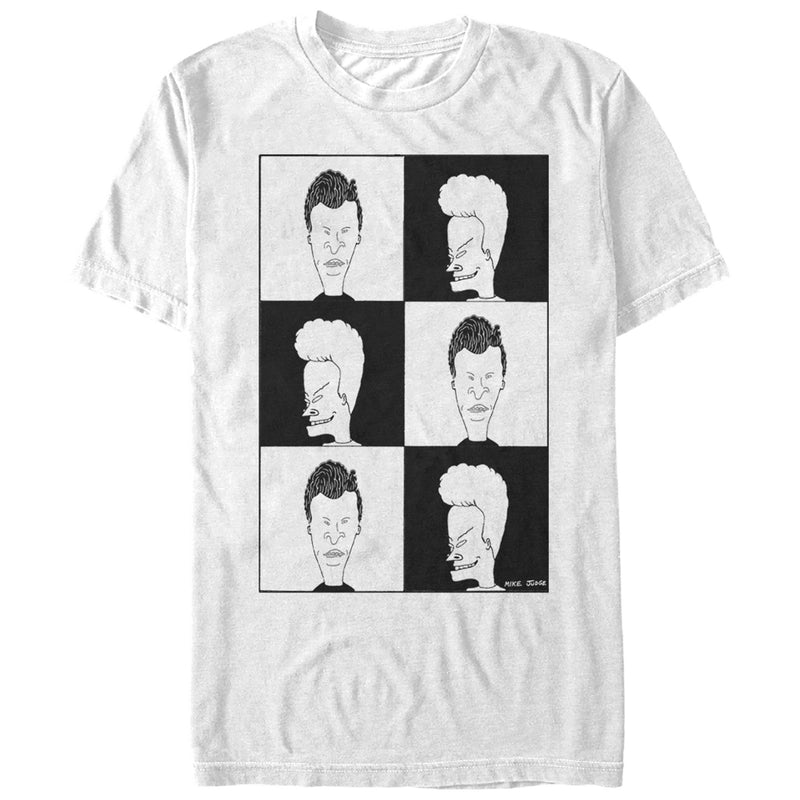 Men's Beavis and Butt-Head and Squares T-Shirt
