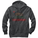 Men's Lost Gods Distressed California Flag Pull Over Hoodie