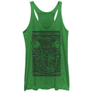 Women's Lost Gods Elephant Tribal Print Racerback Tank Top