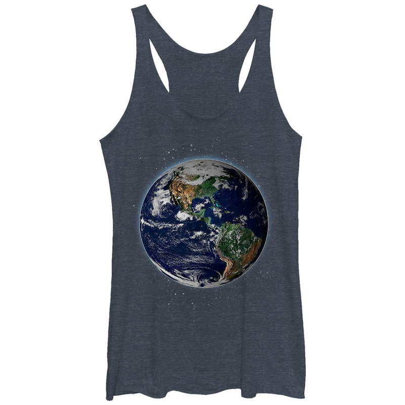 Women's Lost Gods Planet Earth Racerback Tank Top