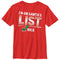 Boy's Lost Gods Christmas Nice List T-Shirt