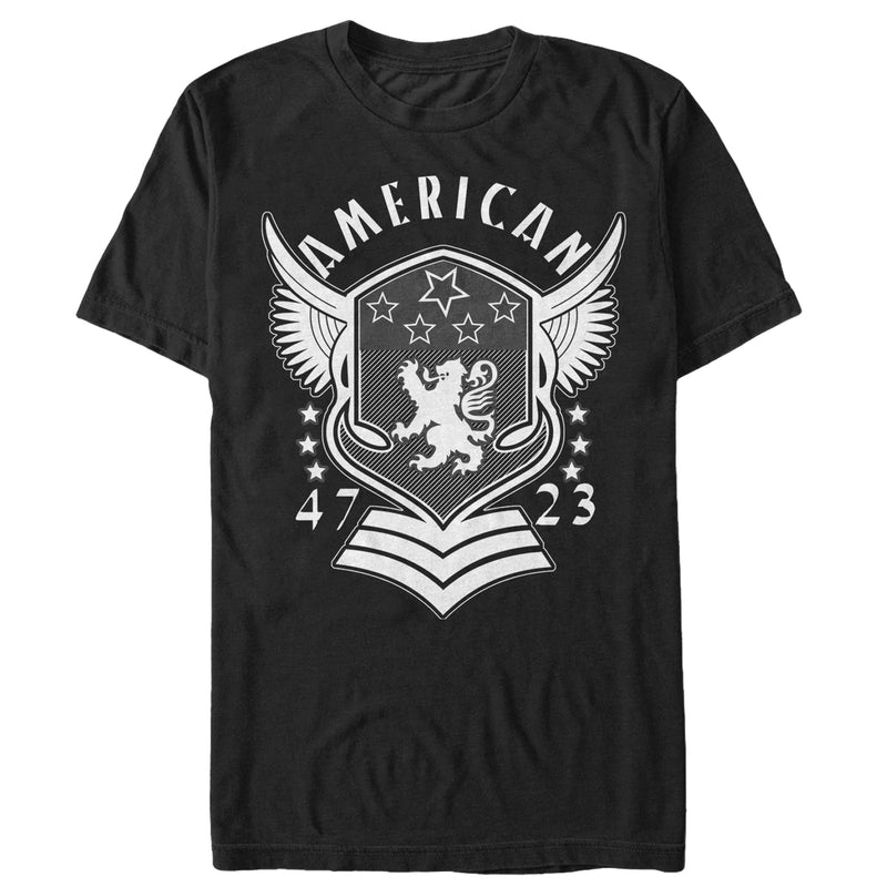 Men's Lost Gods Fourth of July  American Crest T-Shirt