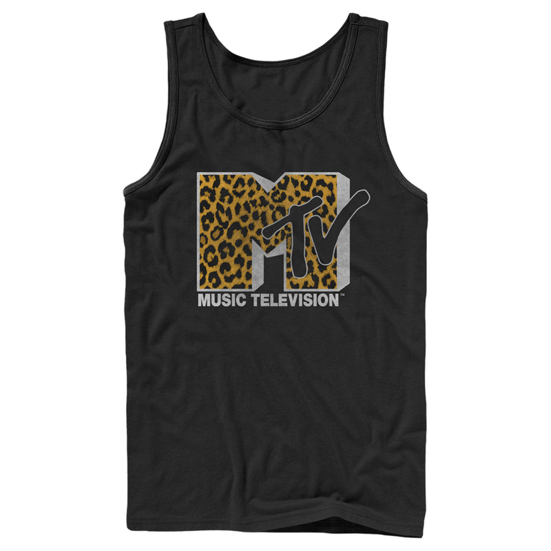 Men's MTV Cheetah Print Logo Tank Top