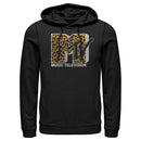 Men's MTV Cheetah Print Logo Pull Over Hoodie