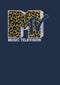 Men's MTV Cheetah Print Logo Long Sleeve Shirt