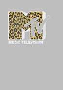 Men's MTV Cheetah Print Logo Long Sleeve Shirt