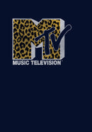 Men's MTV Cheetah Print Logo Pull Over Hoodie