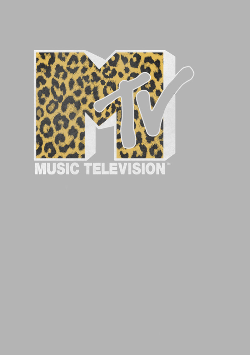 Men's MTV Cheetah Print Logo Pull Over Hoodie
