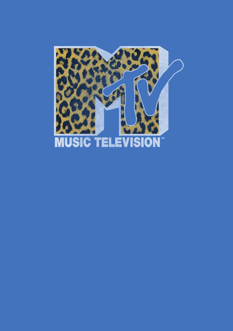 Men's MTV Cheetah Print Logo Pull Over Hoodie