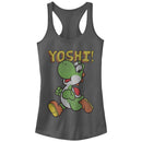 Junior's Nintendo Running Yoshi Racerback Tank Top