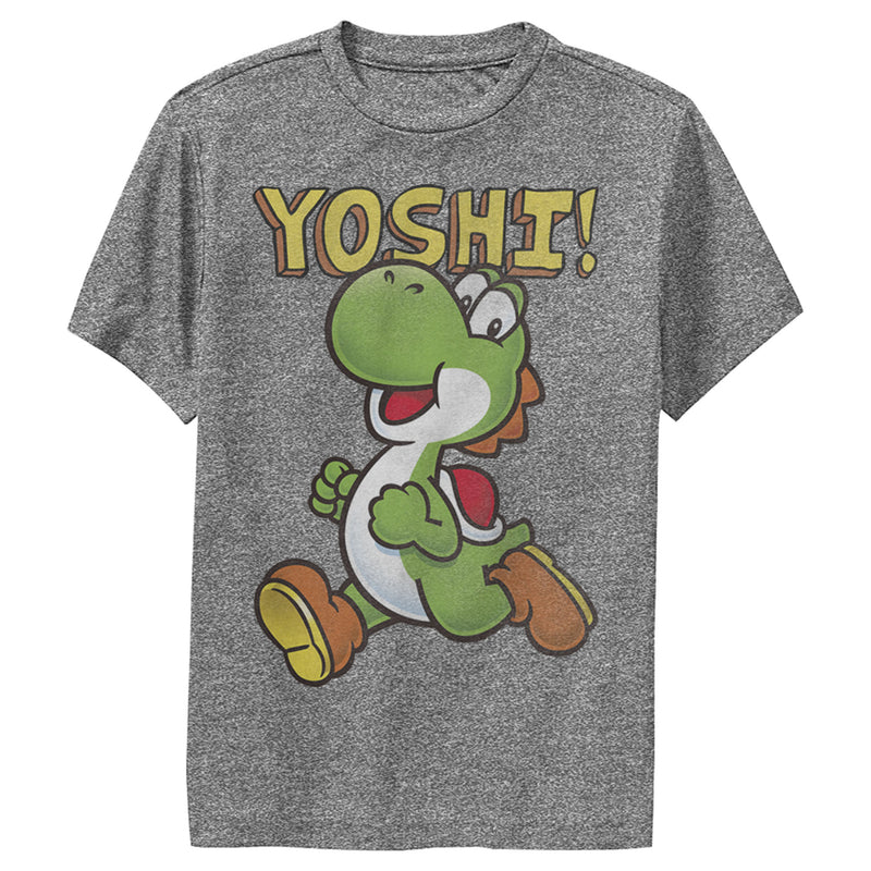 Boy's Nintendo Running Yoshi Performance Tee