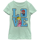 Girl's Nintendo Mario and Princess Peach Love T-Shirt