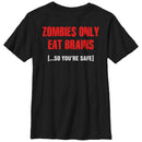 Boy's Lost Gods Halloween Zombies Eat Brains T-Shirt