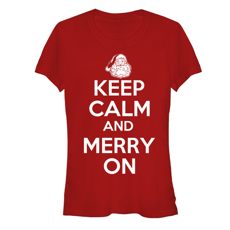 Junior's Lost Gods Keep Calm and Merry On T-Shirt