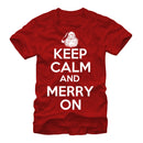 Men's Lost Gods Keep Calm and Merry On T-Shirt