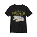 Boy's Star Wars Pixel Millennium Falcon T-Shirt