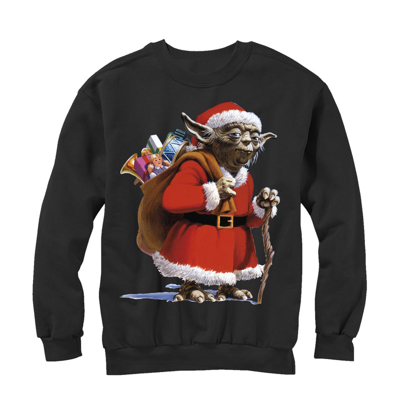 Men's Star Wars Christmas Santa Yoda Sweatshirt