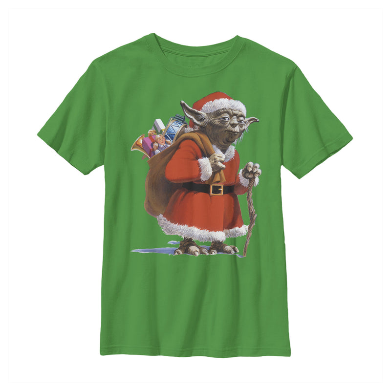 Boy's Star Wars Santa Yoda T-Shirt