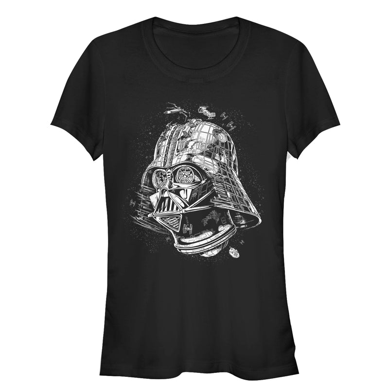 Junior's Star Wars Darth Vader Death Star T-Shirt