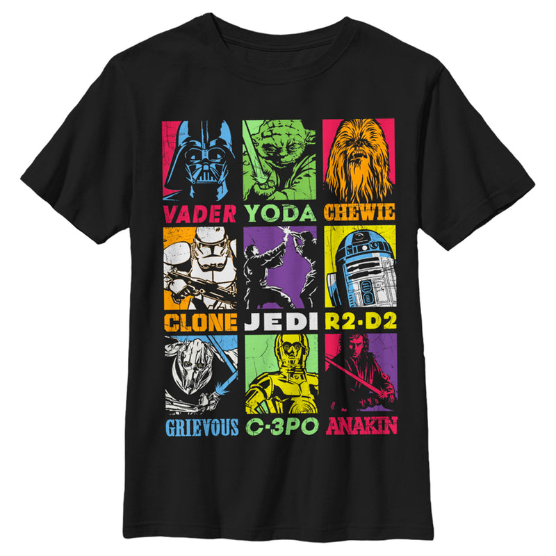 Boy's Star Wars Pop Character Bingo T-Shirt