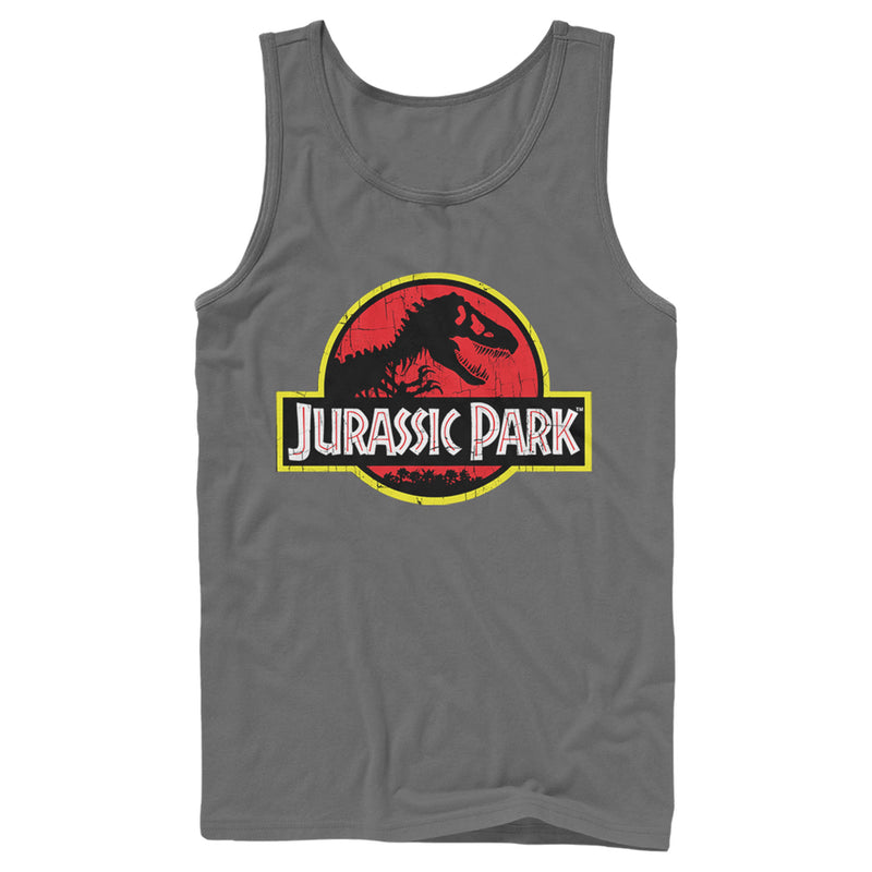 Men's Jurassic Park T Rex Logo Tank Top