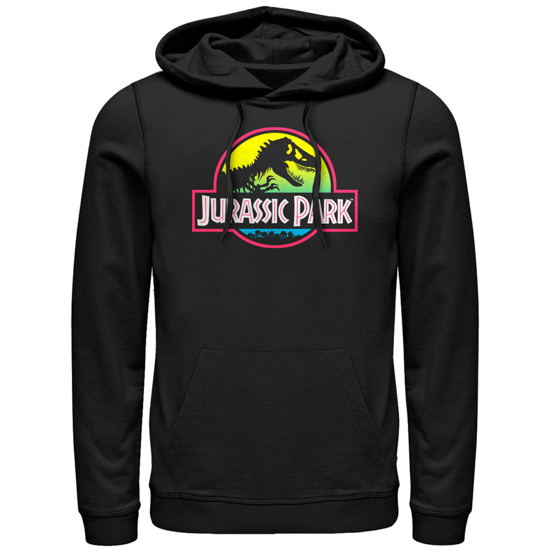 Men's Jurassic Park T Rex Logo Pull Over Hoodie