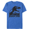 Men's Jurassic Park Dino Skeleton Silhouette Logo T-Shirt