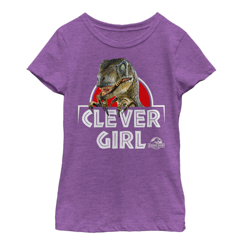 Girl's Jurassic Park Clever Girl Raptor T-Shirt