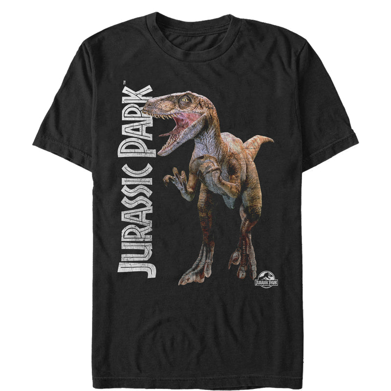 Men's Jurassic Park Velociraptor Logo T-Shirt