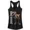 Junior's Jurassic Park Velociraptor Logo Racerback Tank Top