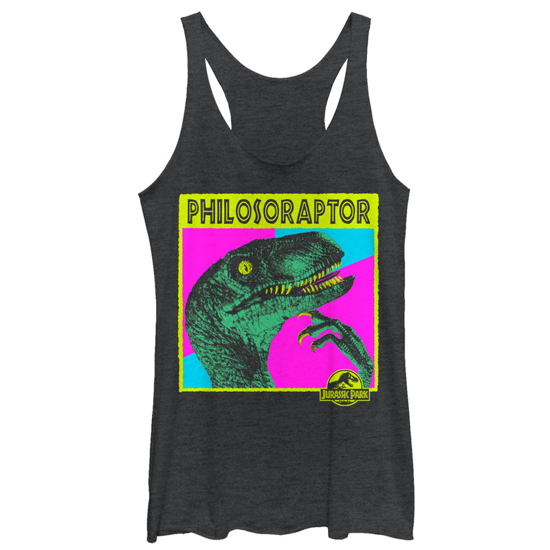 Women's Jurassic Park Philosoraptor Racerback Tank Top