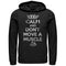 Men's Jurassic Park Keep Calm and Don't Move a Muscle Pull Over Hoodie