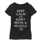 Girl's Jurassic Park Keep Calm and Don't Move a Muscle T-Shirt