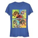 Junior's Jurassic Park T. Rex and Velociraptor T-Shirt