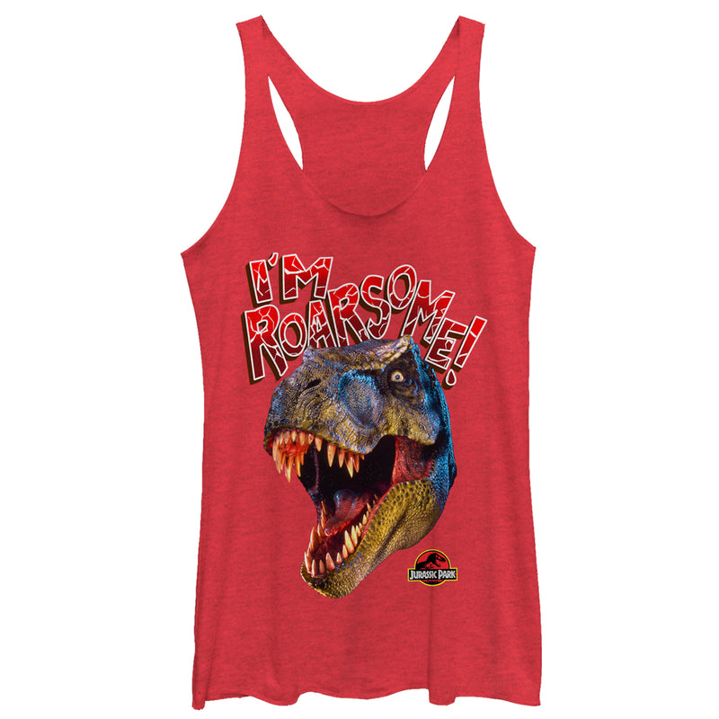 Women's Jurassic Park I'm Roarsome T.Rex Racerback Tank Top