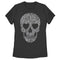 Women's Lost Gods Lace Print Heart Skull T-Shirt