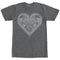 Men's Lost Gods Henna Heart Print T-Shirt