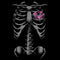 Men's Lost Gods Halloween Skeleton Rib Cage Heart T-Shirt