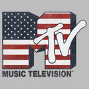 Men's MTV American Flag Classic Logo T-Shirt