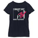 Girl's MTV I Want My Music Television T-Shirt