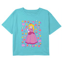 Girl's Nintendo Princess Peach Cute Icons T-Shirt