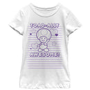 Girl's Nintendo Toad-Ally Awesome T-Shirt