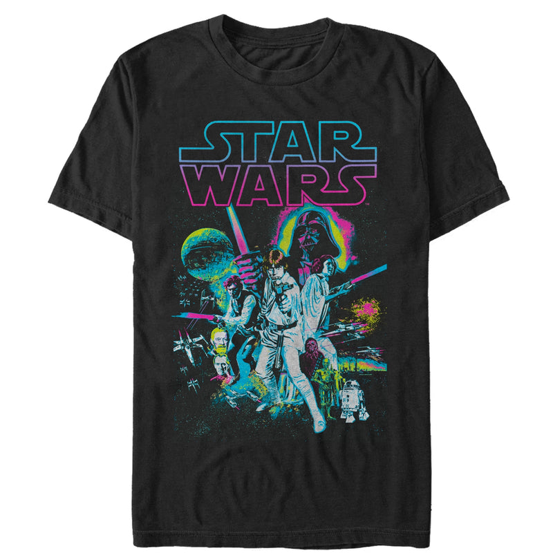 Men's Star Wars Neon Collage T-Shirt