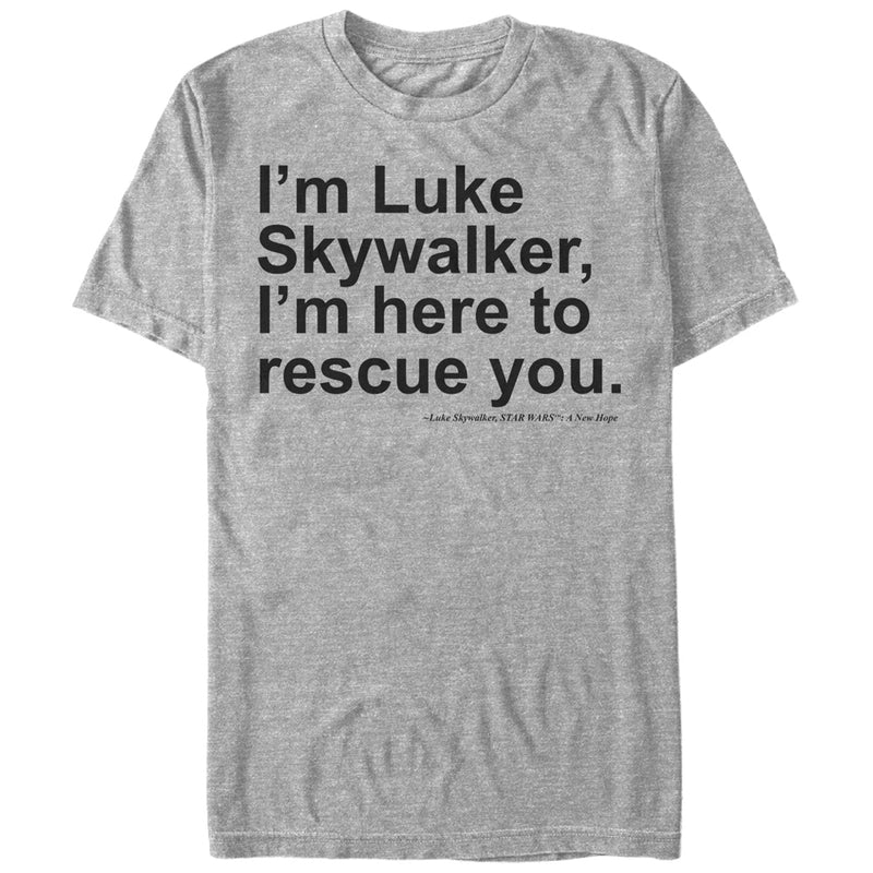 Men's Star Wars Here to Rescue You T-Shirt