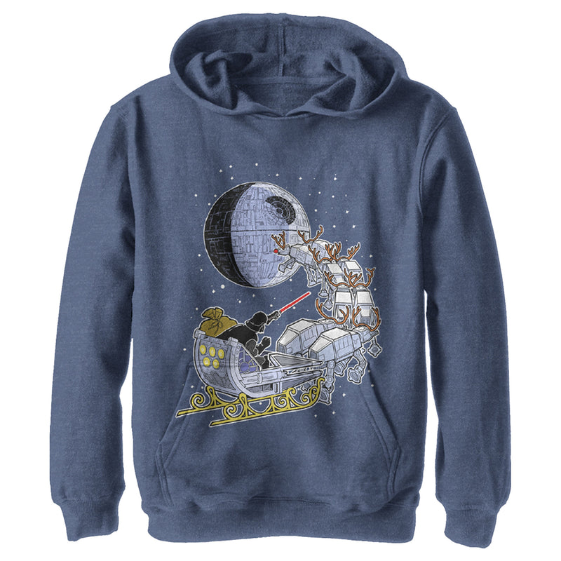 Boy's Star Wars Darth Vader Starry Sleigh Pull Over Hoodie