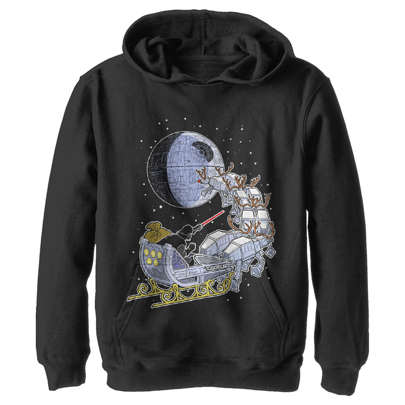 Boy's Star Wars Darth Vader Starry Sleigh Pull Over Hoodie