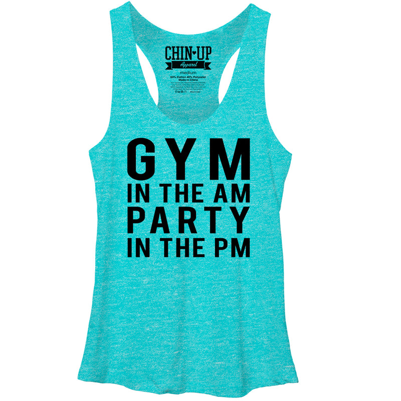 Women's CHIN UP Gym in the AM Racerback Tank Top